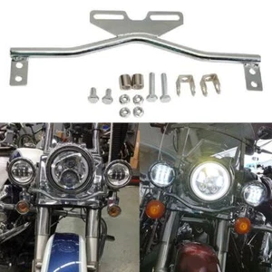 Motorcycle Turn Signals Fog Spot Light Mount Bar Auxiliary Light Bracket Touring - Picture 1 of 9