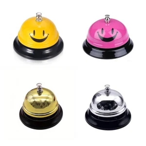 Call Bell Smiley Face Service Reception Desk Bell Restaurant Hotel Hospitality - Picture 1 of 12