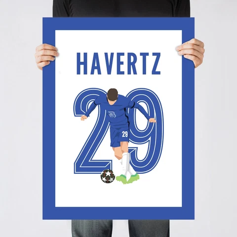 Kai Havertz, 2021 Champions League Chelsea Print/Poster/Wall-Art [Part 2 of 4] Cover