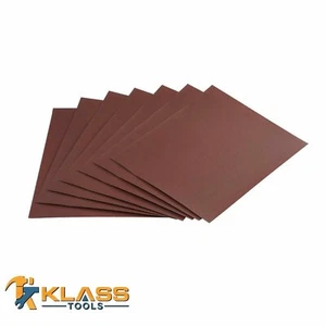 120er Körnung Aluminiumoxid Schleifpapier 9 Zoll x 11 Zoll Blatt Sets/Packung - Bild 1 von 1