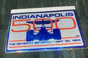 1993 Indianapolis 500 Collector Event Decal Sticker On Postcard May 13 PM - Picture 1 of 2