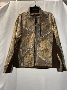 Real Tree Xtra Vintage Camo Fleece Full Zip Jacket Size XL Game Winner - Picture 1 of 6