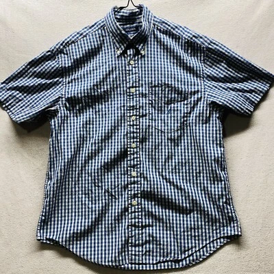 Nautica Large Classic Fit Short Sleeve Button Down Shirt Multicolor Plaid EUC - Image 1 of 4