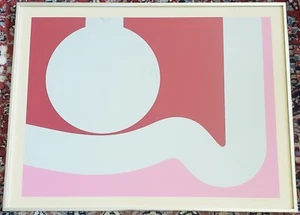 CARL BUCHER (1935-2015) SWISS 1973 ORIGINAL SERIGRAPH SILKSCREEN PAINTING SIGNED - Picture 1 of 5