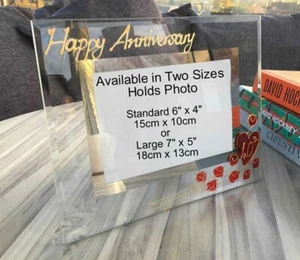 Personalised/Non Personalised 40th Anniversary Frames Land 3 Designs/2 Sizes - Picture 1 of 18