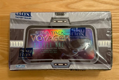 1995 Skybox Star Trek Voyager Season One Series Two FACTORY SEALED BOX 36 Packs - Image 1 of 4