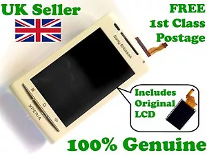 Sony Ericsson X8 Xperia front + LCD + digitizer touch screen glass White Genuine - Picture 1 of 1