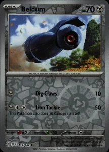 Beldum Reverse Holo Common SV05: Temporal Forces 113/162 NM - Picture 1 of 2