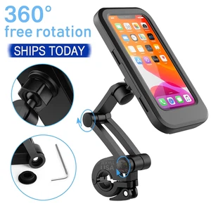 Soporte Impermeable Para Celular Bicicleta Moto con Pantalla Tactil Funda Case - Picture 1 of 13