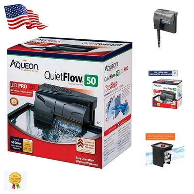 Ultra Quiet 50 Gallon Fish Tank Power Filter with LED Indicator for Clarity - Image 1 of 4
