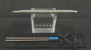 CROSS DAMEN KUGELSCHREIBER GRAU mit CHROM, SILBER SEILMOTIV #2142 - Bild 1 von 9
