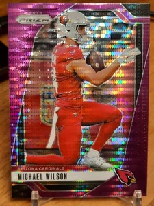 Michael Wilson 2024 Panini Prizm Football Purple Pulsar Prizm #3 Arizona Cardina - Bild 1 von 5