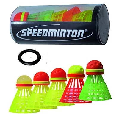 Speedminton Mix 5pk Speeder Tube - incl. 5 different Birdies for Speed