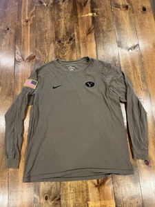 Nike BYU Cougars Military Shirt Men’s XL Long Sleeve Rise & Roar to USA Service - Picture 1 of 8