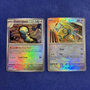 Dudunsparce 080/131 & Dunsparce 079 Pokemon Prismatic Evolutions Master Ball -NM - Picture 1 of 5