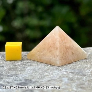 Orangenquarzpyramide 100 % echte spirituelle Heilung Kristall Mineralstein - Bild 1 von 1
