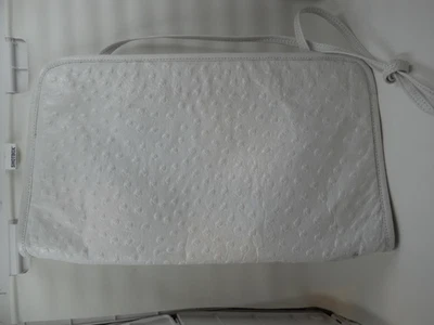 Pierre Cardin винтажный страус кожи белый кошелек застежки плеча возможно 1960-х - Изображение 1 из 4