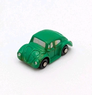 Micro Machines Ultrasmall Insiders Mini Green/ Silver Windows Volkswagen Beetle - Image 1 of 4