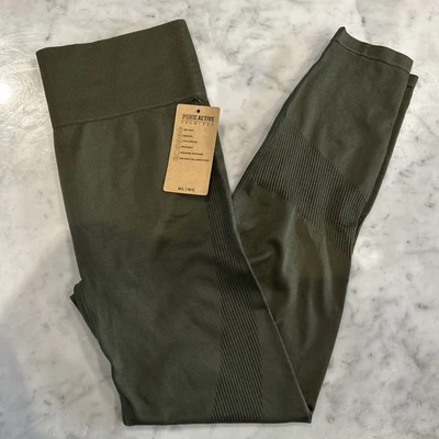 Victoria Secret Pink Active Seamless High Waist Full Length Tight Khaki leggings - Image 1 of 4