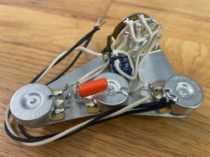 Cableado David Gilmour 7 vías Fender Stratocaster 250 k CTS Pot .022 naranja caída - Imagen 1 de 5