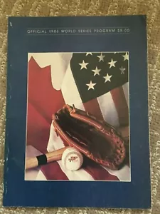 Official 1986 World Series Program NY METS vs BOSTON RED SOX - Picture 1 of 1