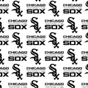 Tela de algodón con logotipo de los Medias Blancas de Chicago BTY MLB Grandes Ligas béisbol por yarda - Imagen 1 de 1