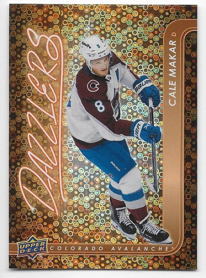 24/25 UPPER DECK SERIES 2 DAZZLERS ORANGE Hockey (#DZ51-DZ100) U-Pick From List - Image 1 of 1