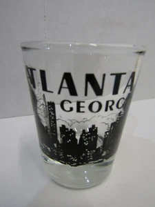 OLD BARWARE SHOT GLASS ATLANTA GEORGIA 2 1/2" SOUVENIR MAN CAVE - Picture 1 of 1