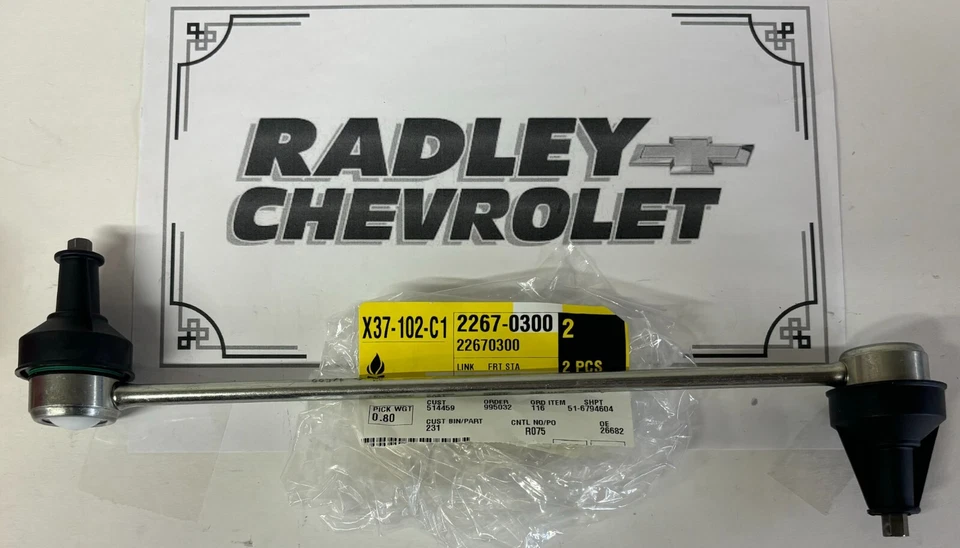 NEW GM OEM STABILIZER SWAY BAR- FRONT- LINK- GENERAL MOTORS GMC 22670300 - Image 1 of 1