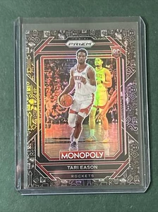 2022-23 Panini Prizm Monopoly Black Icons SP Tari Eason Rookie Rockets - Picture 1 of 5
