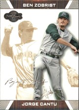 2007 (DEVIL RAYS) Topps Co-Signers Gold #44B Jorge Cantu/Ben Zobrist/225