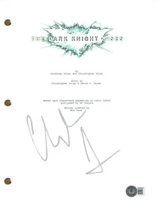 CHRISTIAN BALE Signed THE DARK KNIGHT RISES Autograph Full Movie Script Beckett - Picture 1 of 1