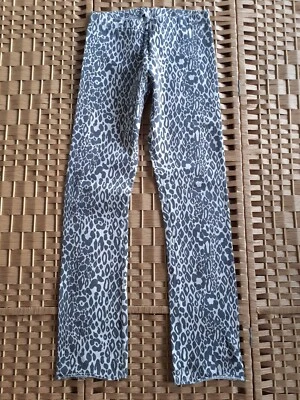 Leggings de tela estilo vaquero elástico con estampado de leopardo Foto 1 de 4