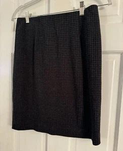 J.Jill J Jill Houndstooth Ponte Knit Pencil Skirt Sz XS Pull On Stretch $69 NWT - Picture 1 of 8