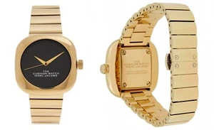 LADIES GIFT WATCH SMART MARC JACOBS THE CUSHION QUARTZ BLACK WATCH (RRP £360) - Picture 1 of 6