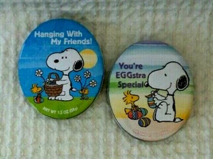 2 Peanuts Gang Pascua hojalata forma huevo galleta snoopy y woodstock cesta de regalo 2021 - Imagen 1 de 5