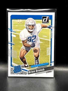 2023 PANINI DONRUSS #328 BRIAN BRANCH RATED ROOKIE DETROIT LIONS RC - Picture 1 of 2
