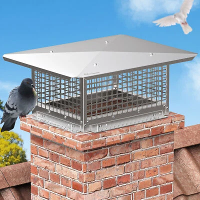 TAUS Chimney Cap 13"x21"/13"x17"Chimney Cover Stainless Steel Fireplace Chimney Caps