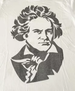Vintage Ludwig Van Beethoven T-Shirt M Composer Classical Music Rock - Picture 1 of 16