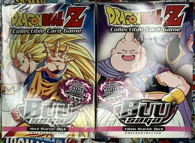 (1) DragonBall Z: Buu Saga Sealed Hero & Villain Starter Deck 2 Box Set DBZ - Image 1 of 4