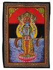 Indischer Hindu Gott Lord Vishnu Pailletten Wandhänger 80x110 cm