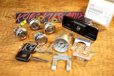 Ignition Lock Cylinder ISUZU TROOPER 81-91 Set Key Complete Genuine 8-97151124-2 - Image 1 of 4