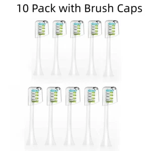 10x Toothbrush Brush Heads for Phniti Serial El006 , PH-PT-EL006 ,FOR A (white)