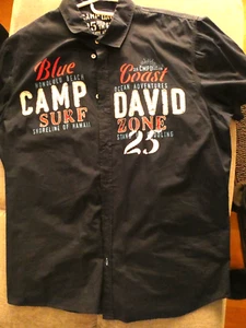 Camp David Herren Hemd, Dunkelblau Ozean Adventures XXL Neuwertig! - Bild 1 von 2