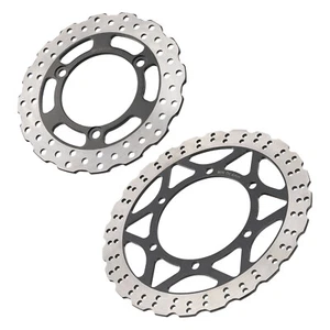 FRONT & REAR BRAKE DISC SET FOR KAWASAKI EX250K EX250J NINJA 250 R 2008-2012 - Picture 1 of 11