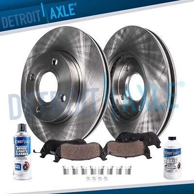 Front Disc Rotors Brake Pads for 2016 2017 2018 Toyota Yaris Prius C Scion iQ - Image 1 of 4