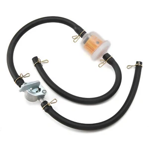 Car 6mm Inline Fuel Tank Tap Filter Pipe With Petcock Switch Shut Off Valve U - Picture 1 of 11