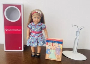 Emily Mini Doll American Girl 6” Box Book Shoes Meet Dress Stand Retired - Picture 1 of 10