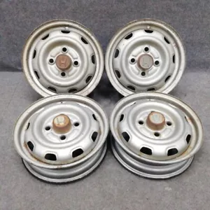 JDM Honda Acty HA4 HA3 Genuine Steel Wheels Center Caps 4pcs 12x3.50B 100x4H - Picture 1 of 10