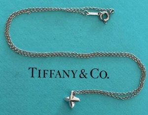 Tiffany & Co Elsa Peretti Sirius Star Necklace 16" Sterling Silver 925 Small - Picture 1 of 3
